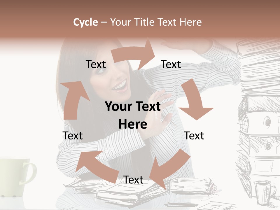 Female Portrait Beautiful PowerPoint Template