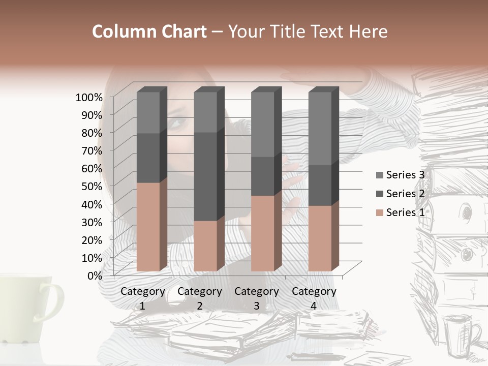 Female Portrait Beautiful PowerPoint Template