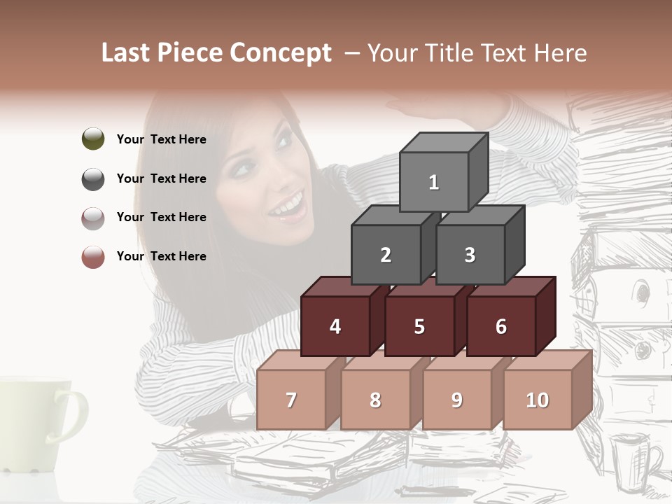 Female Portrait Beautiful PowerPoint Template