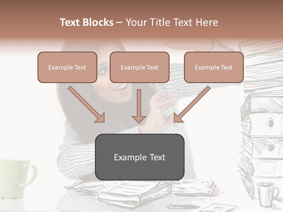 Female Portrait Beautiful PowerPoint Template
