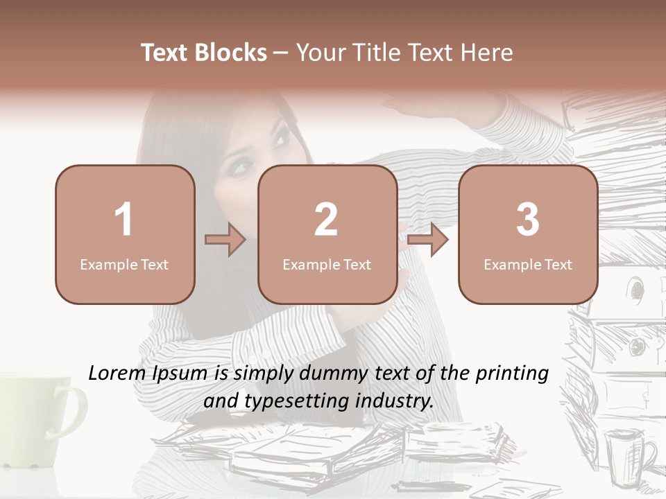 Female Portrait Beautiful PowerPoint Template