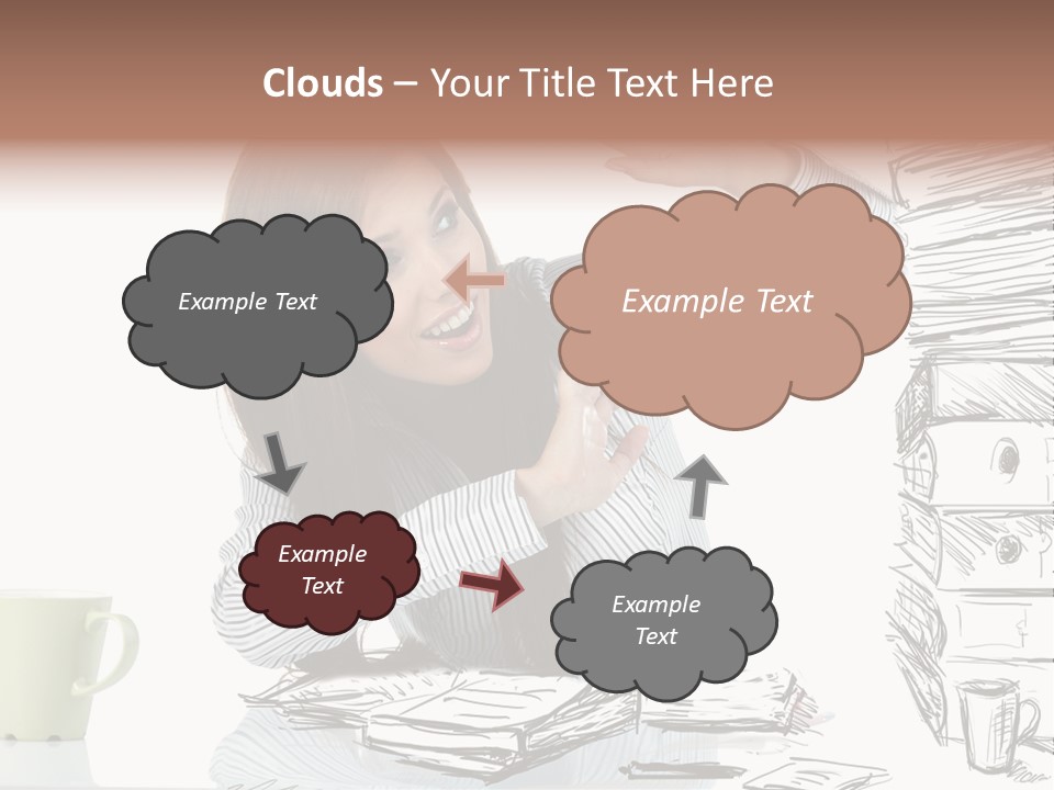 Female Portrait Beautiful PowerPoint Template