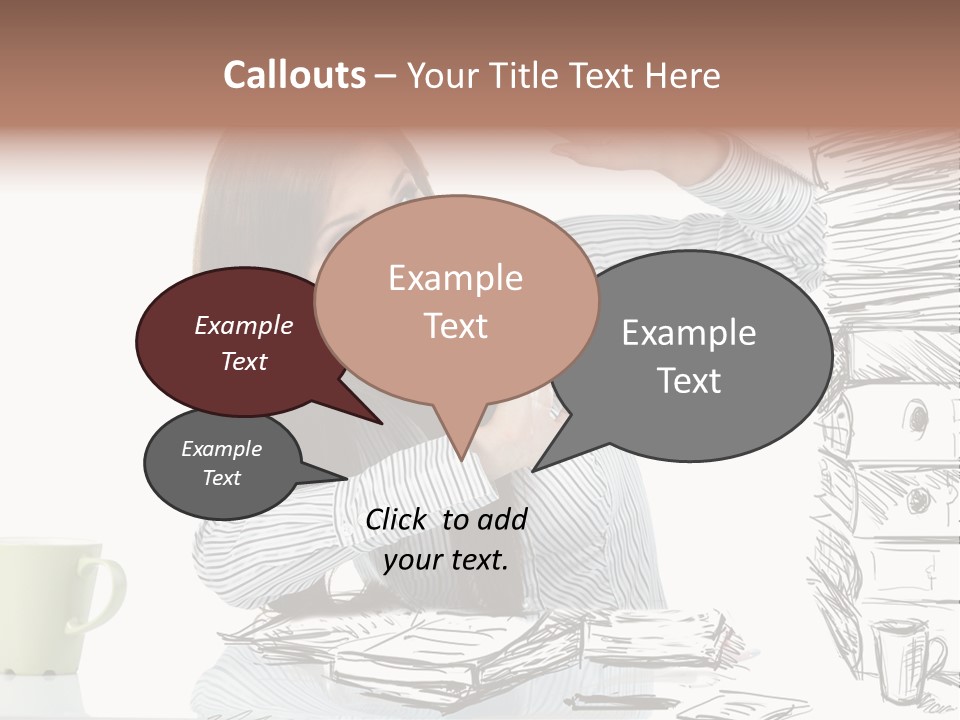 Female Portrait Beautiful PowerPoint Template