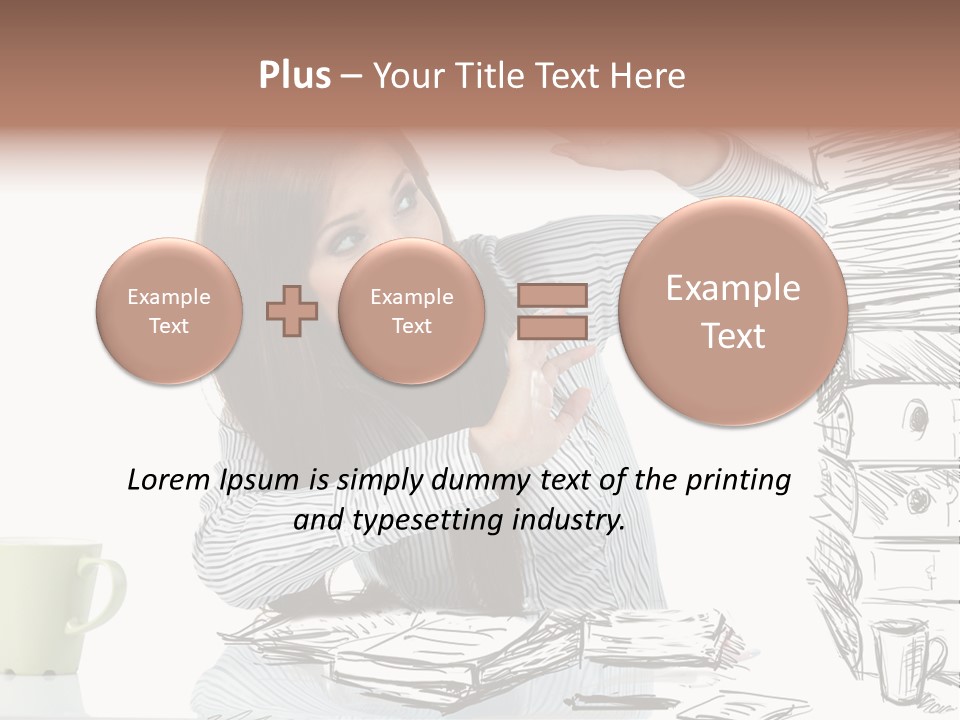 Female Portrait Beautiful PowerPoint Template
