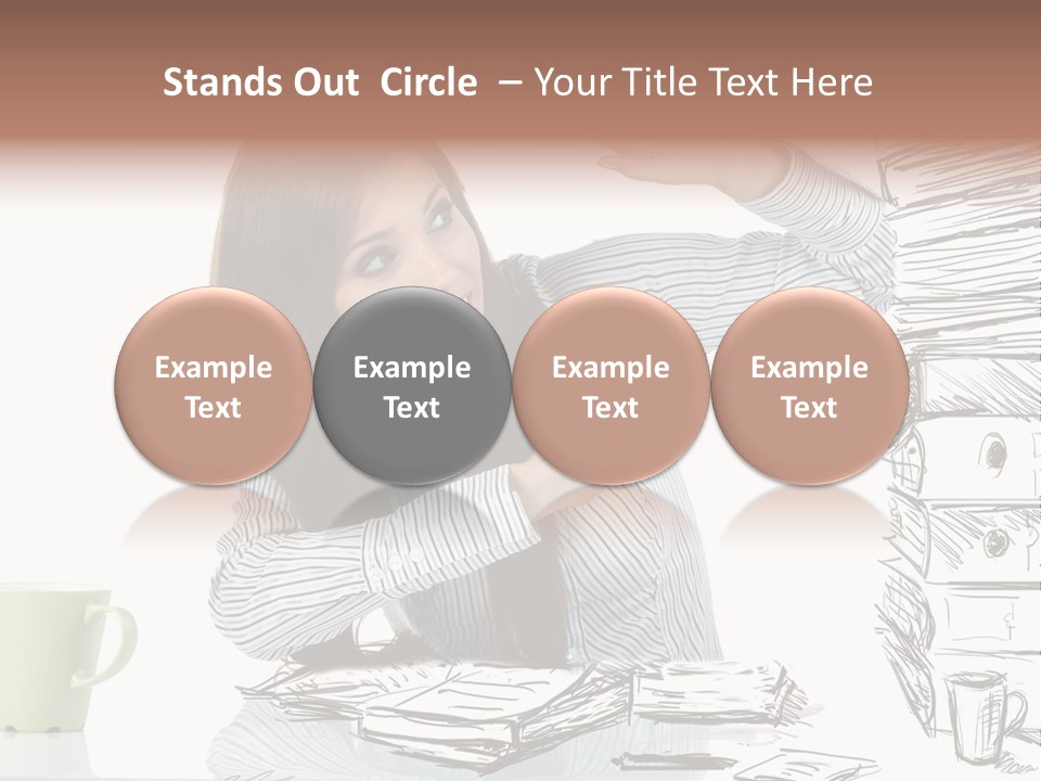 Female Portrait Beautiful PowerPoint Template