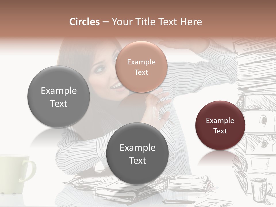 Female Portrait Beautiful PowerPoint Template