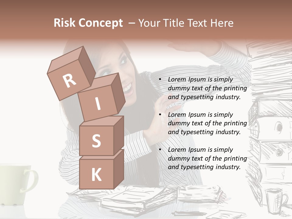 Female Portrait Beautiful PowerPoint Template