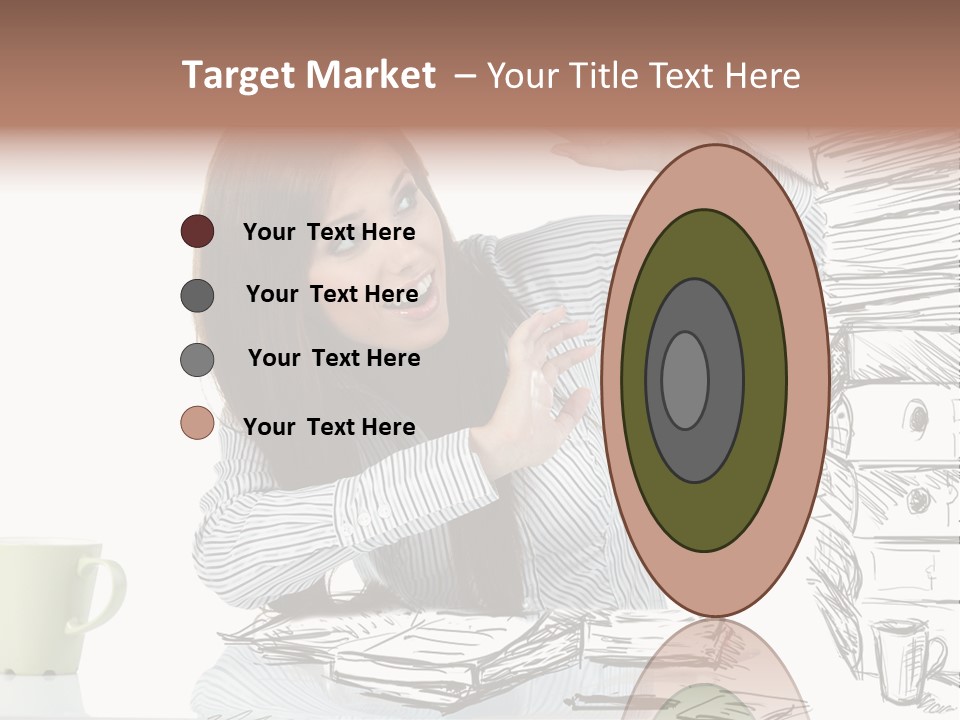 Female Portrait Beautiful PowerPoint Template