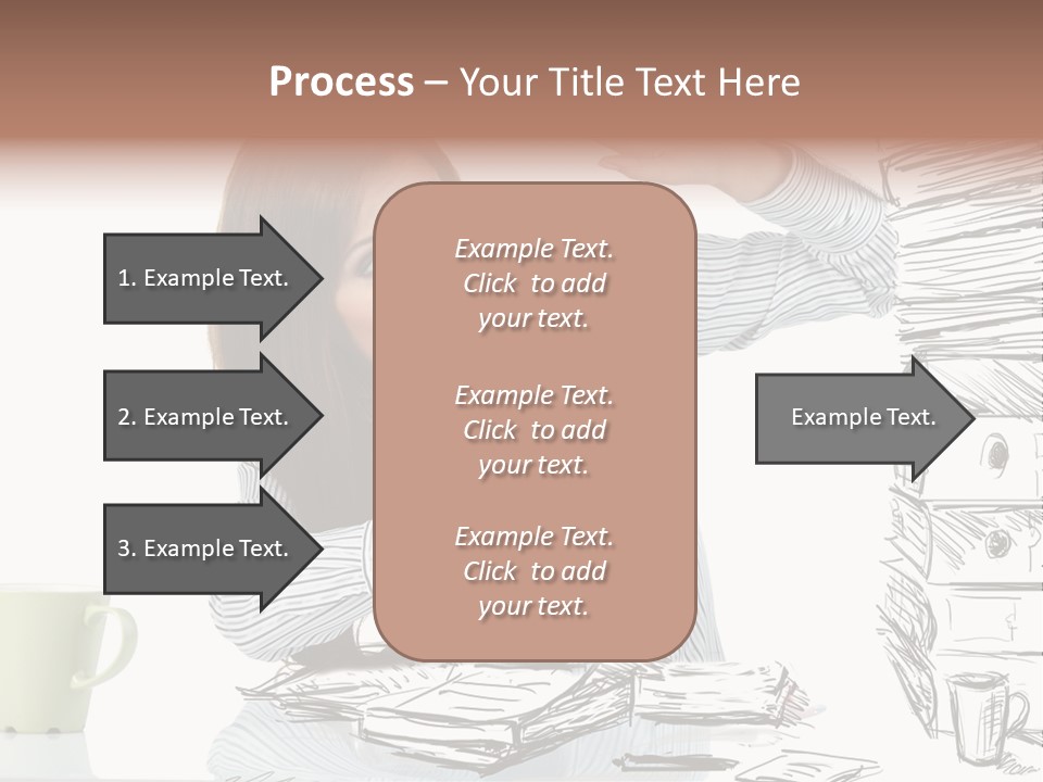 Female Portrait Beautiful PowerPoint Template