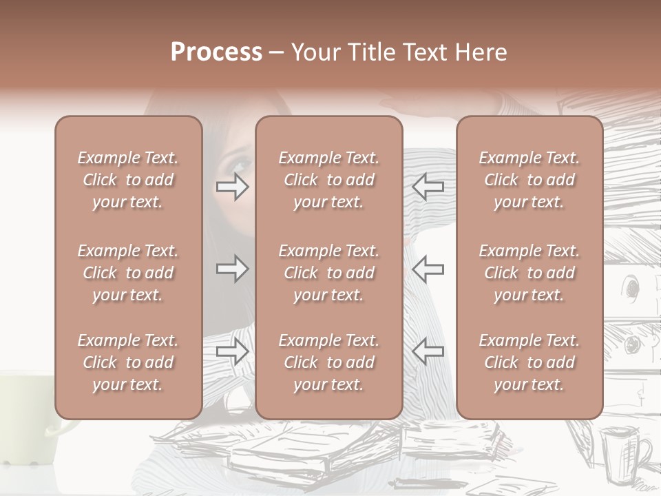 Female Portrait Beautiful PowerPoint Template