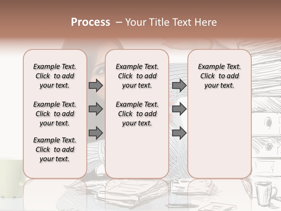 Female Portrait Beautiful PowerPoint Template