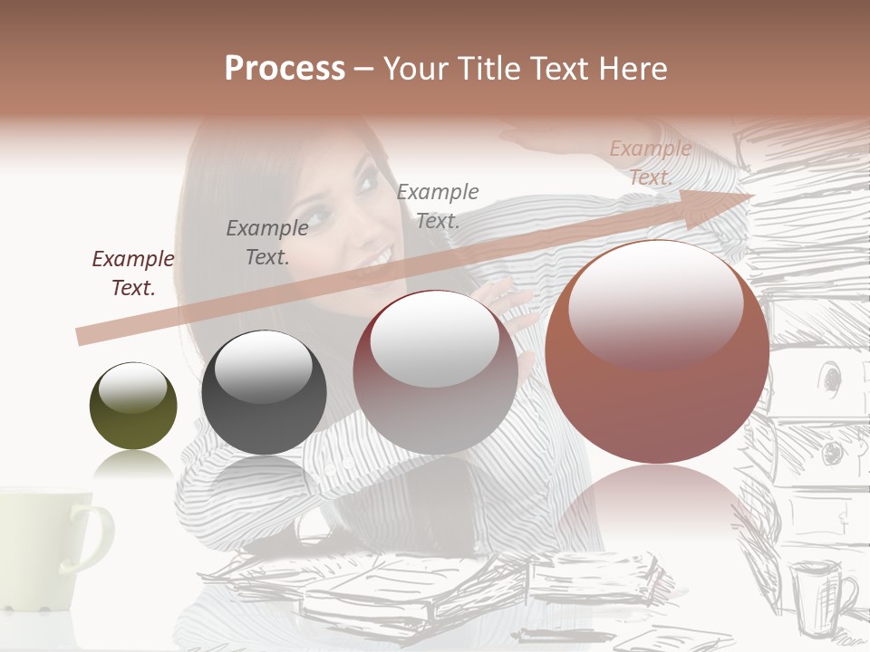 Female Portrait Beautiful PowerPoint Template