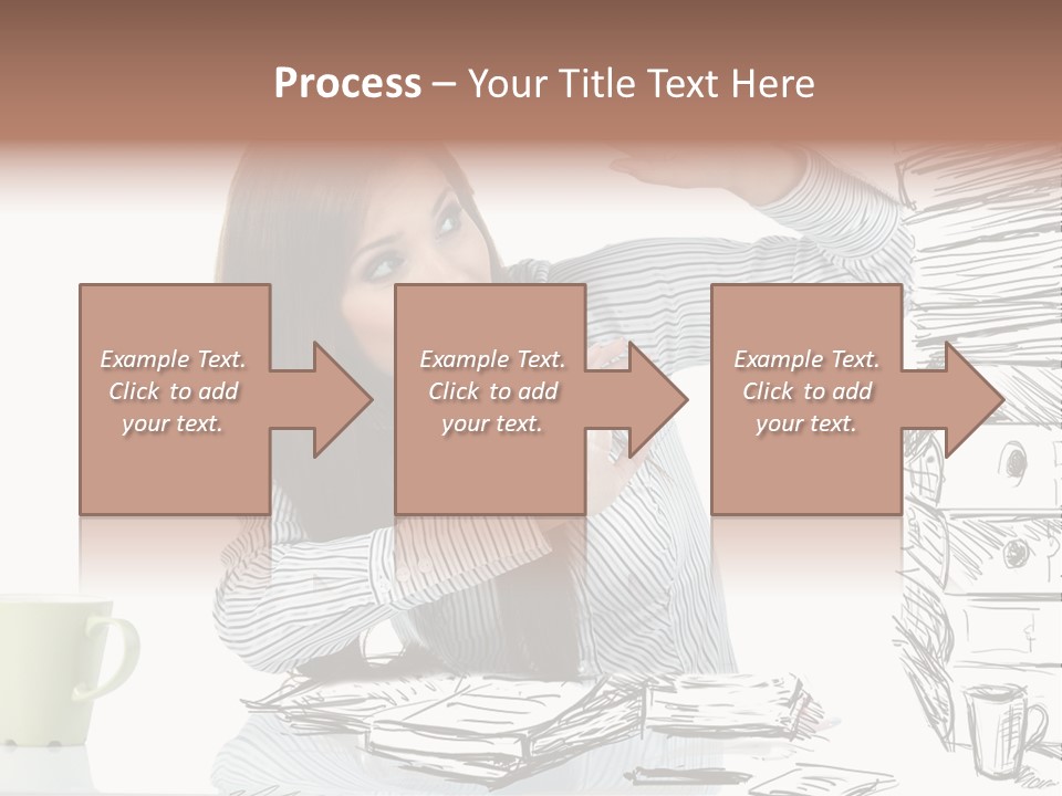 Female Portrait Beautiful PowerPoint Template