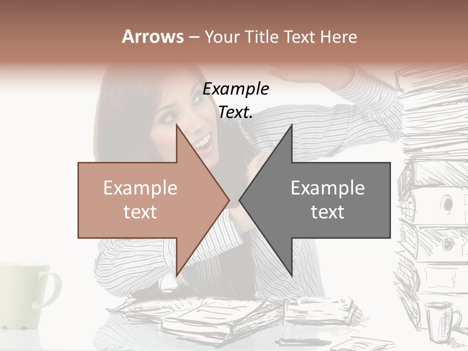 Female Portrait Beautiful PowerPoint Template