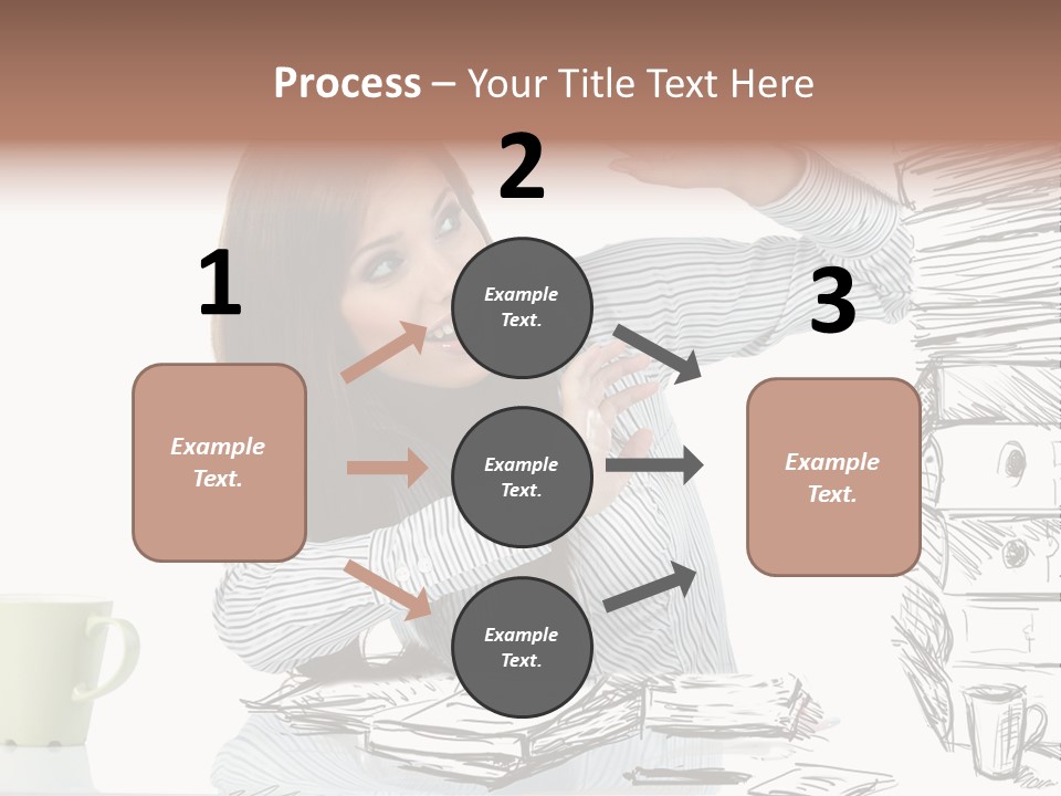 Female Portrait Beautiful PowerPoint Template