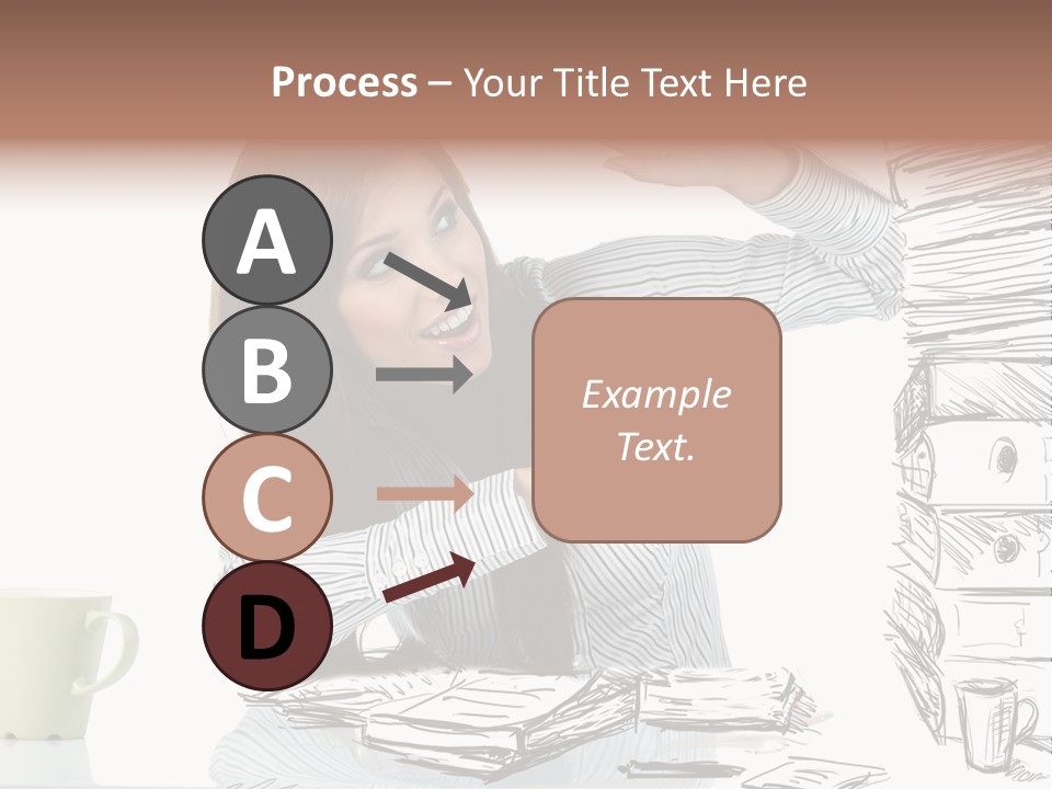 Female Portrait Beautiful PowerPoint Template