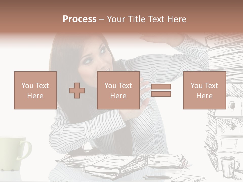 Female Portrait Beautiful PowerPoint Template