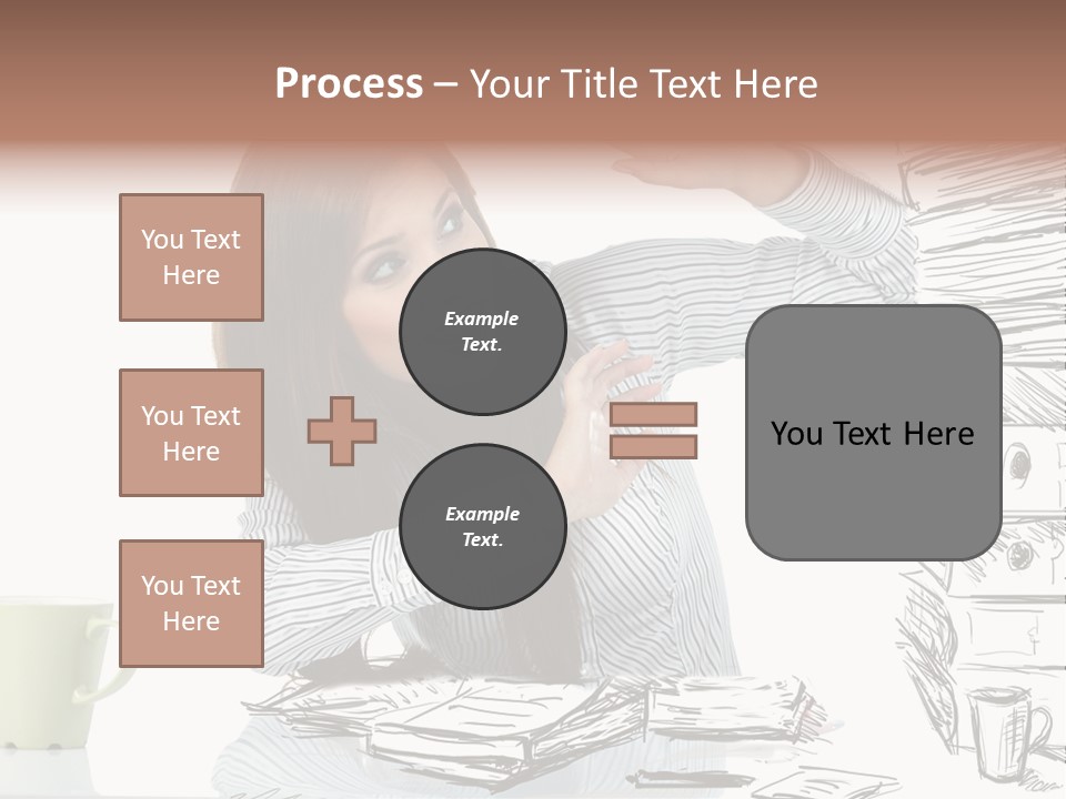 Female Portrait Beautiful PowerPoint Template
