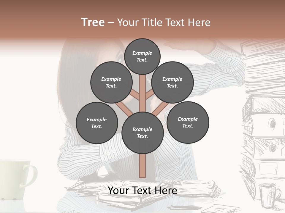 Female Portrait Beautiful PowerPoint Template