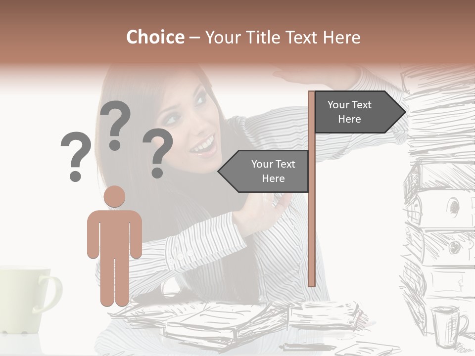 Female Portrait Beautiful PowerPoint Template