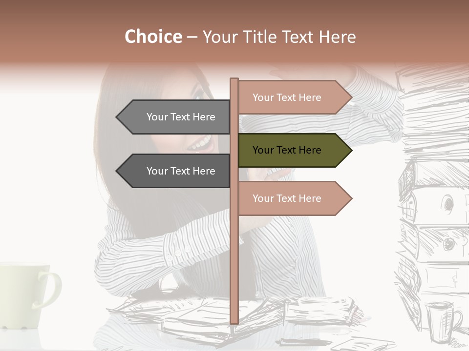 Female Portrait Beautiful PowerPoint Template