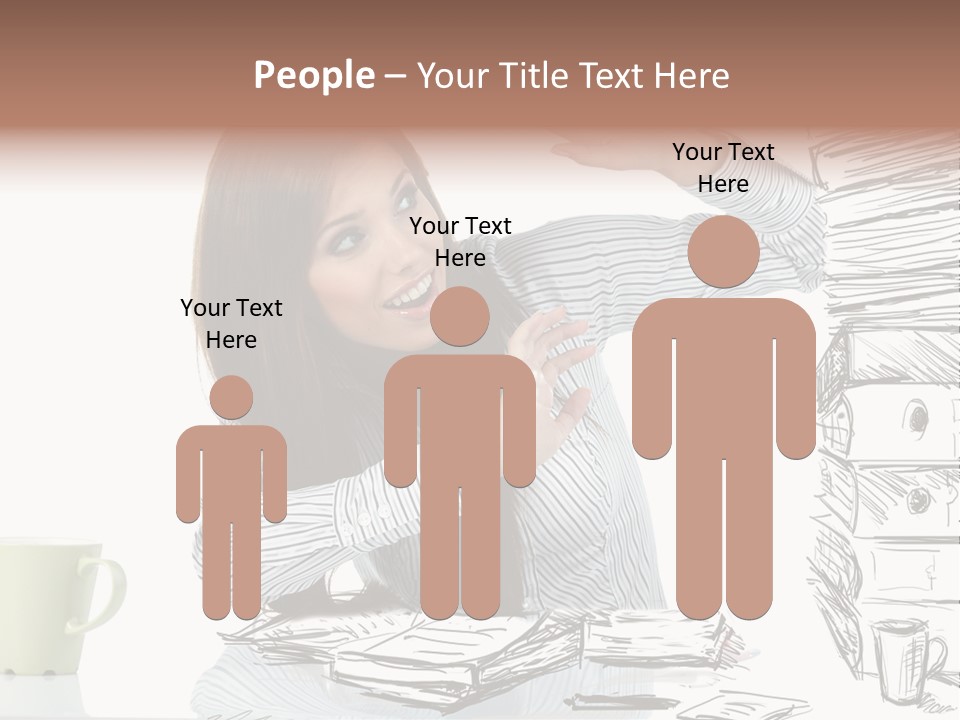 Female Portrait Beautiful PowerPoint Template