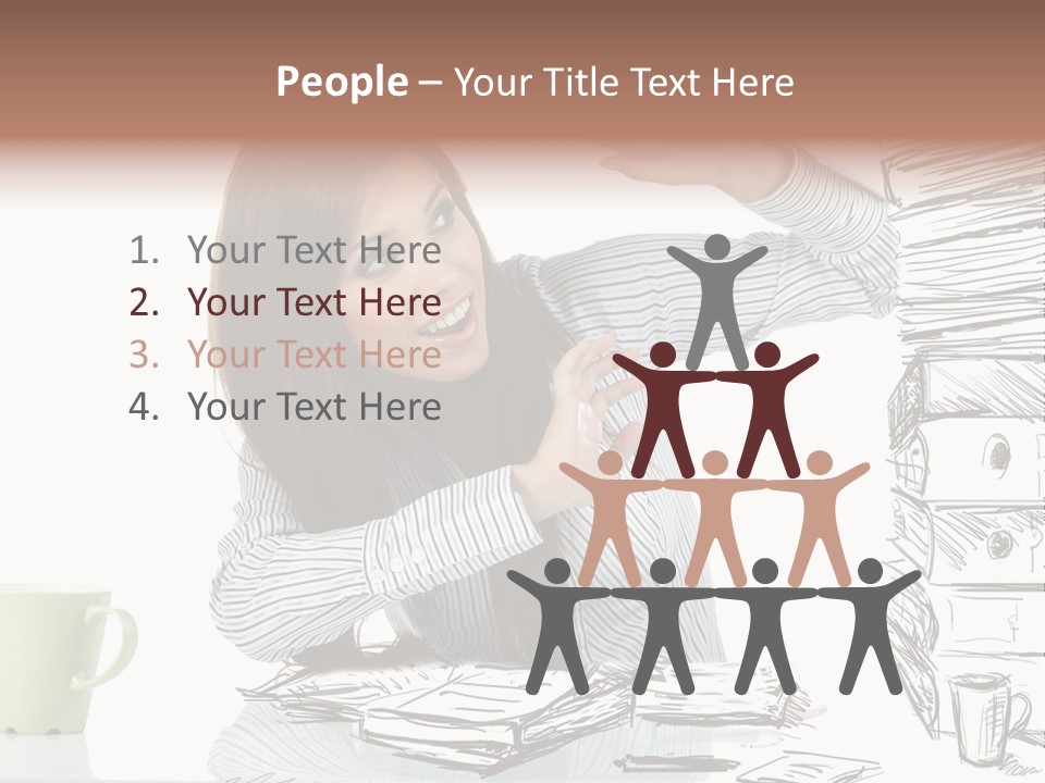 Female Portrait Beautiful PowerPoint Template