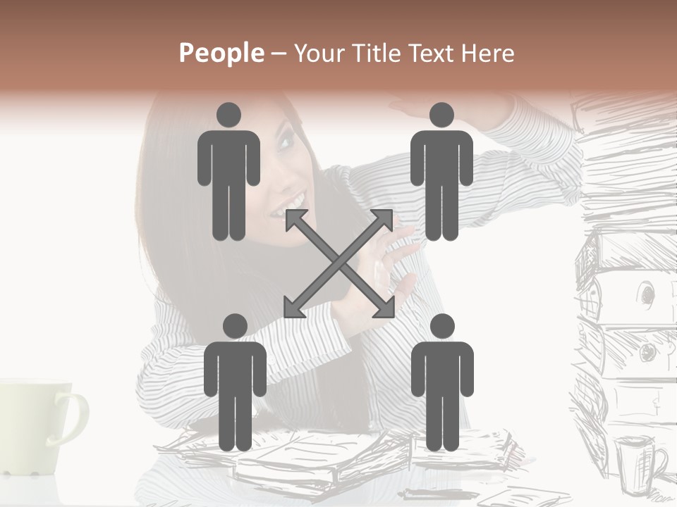 Female Portrait Beautiful PowerPoint Template