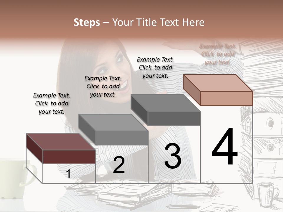 Female Portrait Beautiful PowerPoint Template