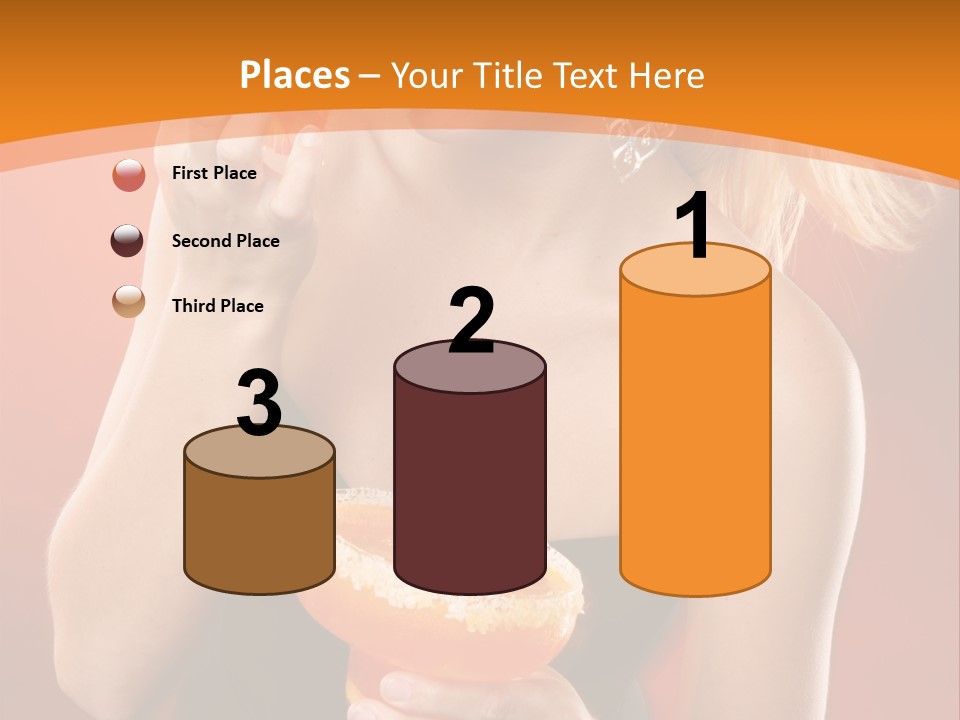 Tequila Cherry Glass PowerPoint Template