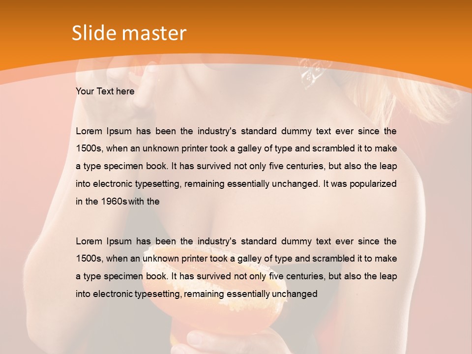 Tequila Cherry Glass PowerPoint Template