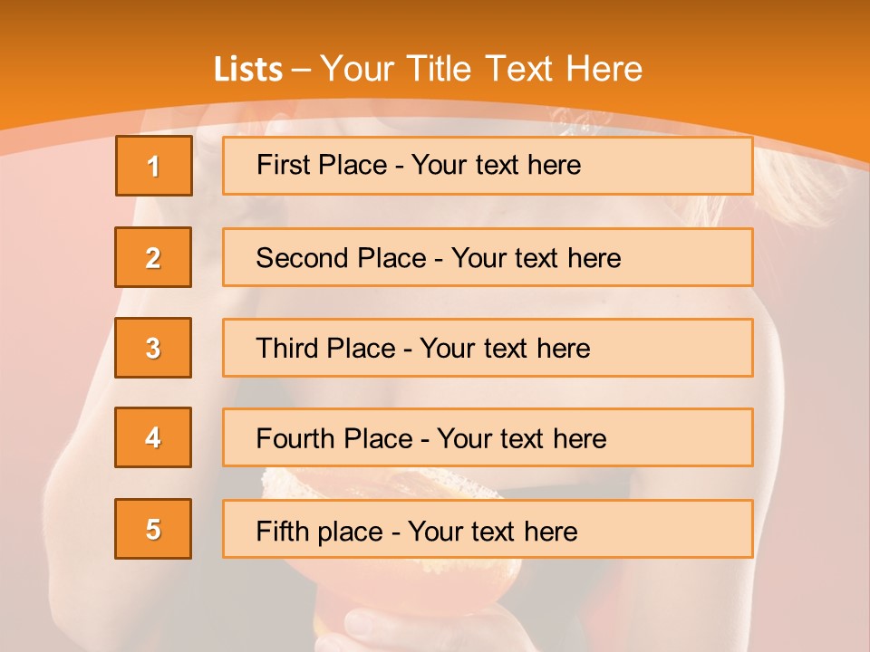Tequila Cherry Glass PowerPoint Template