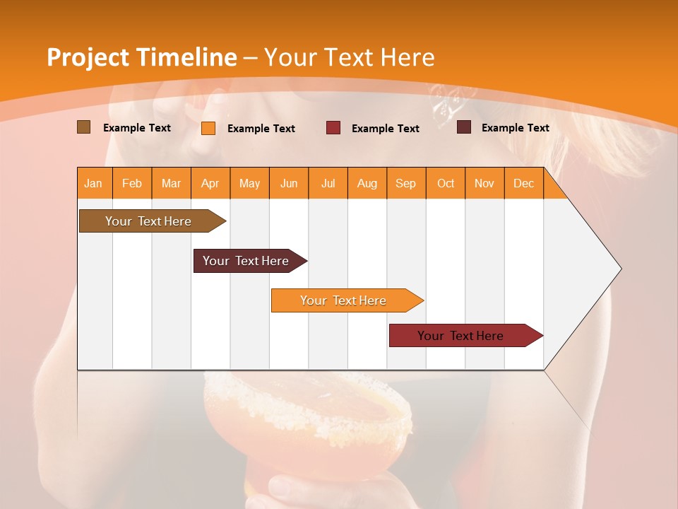 Tequila Cherry Glass PowerPoint Template