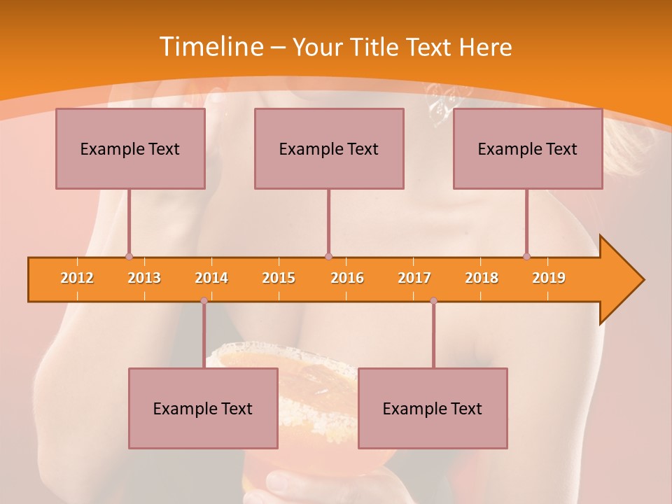 Tequila Cherry Glass PowerPoint Template
