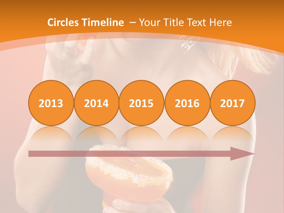 Tequila Cherry Glass PowerPoint Template