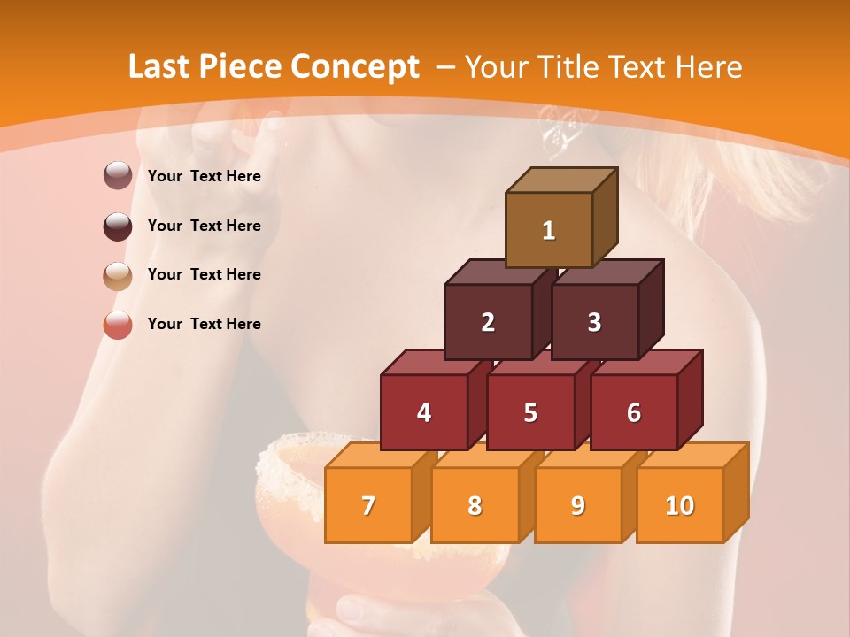 Tequila Cherry Glass PowerPoint Template