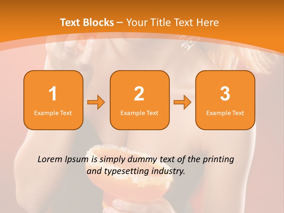 Tequila Cherry Glass PowerPoint Template