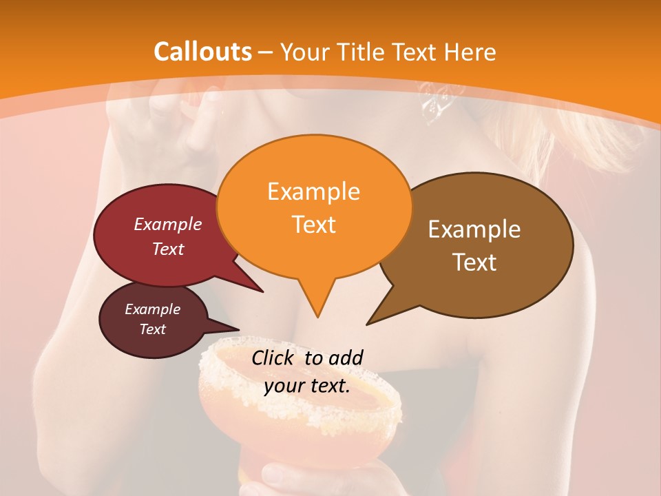 Tequila Cherry Glass PowerPoint Template