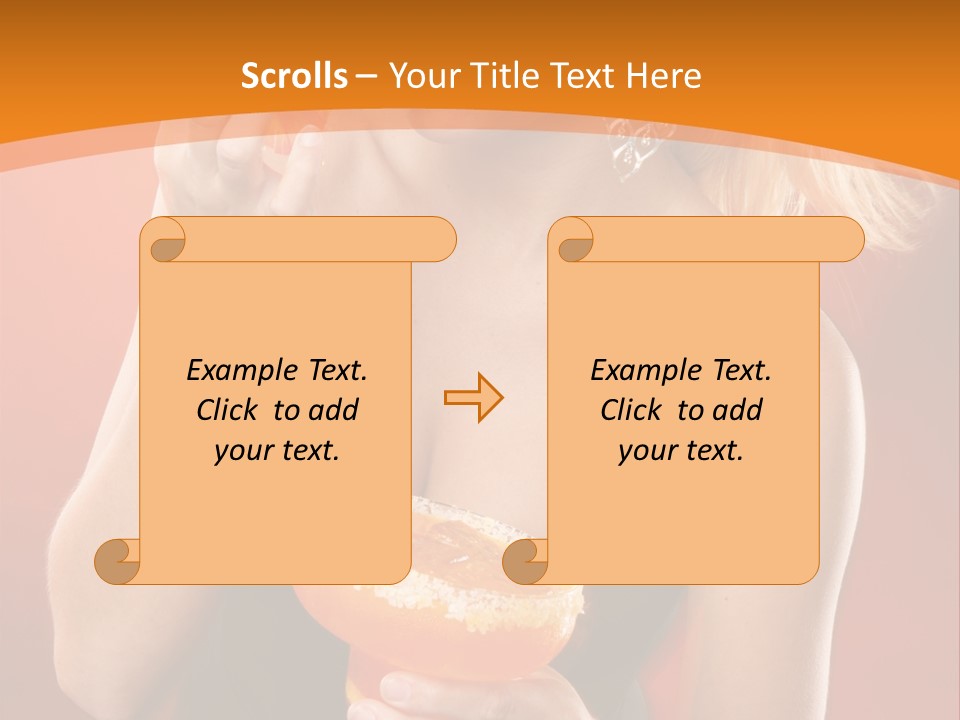 Tequila Cherry Glass PowerPoint Template