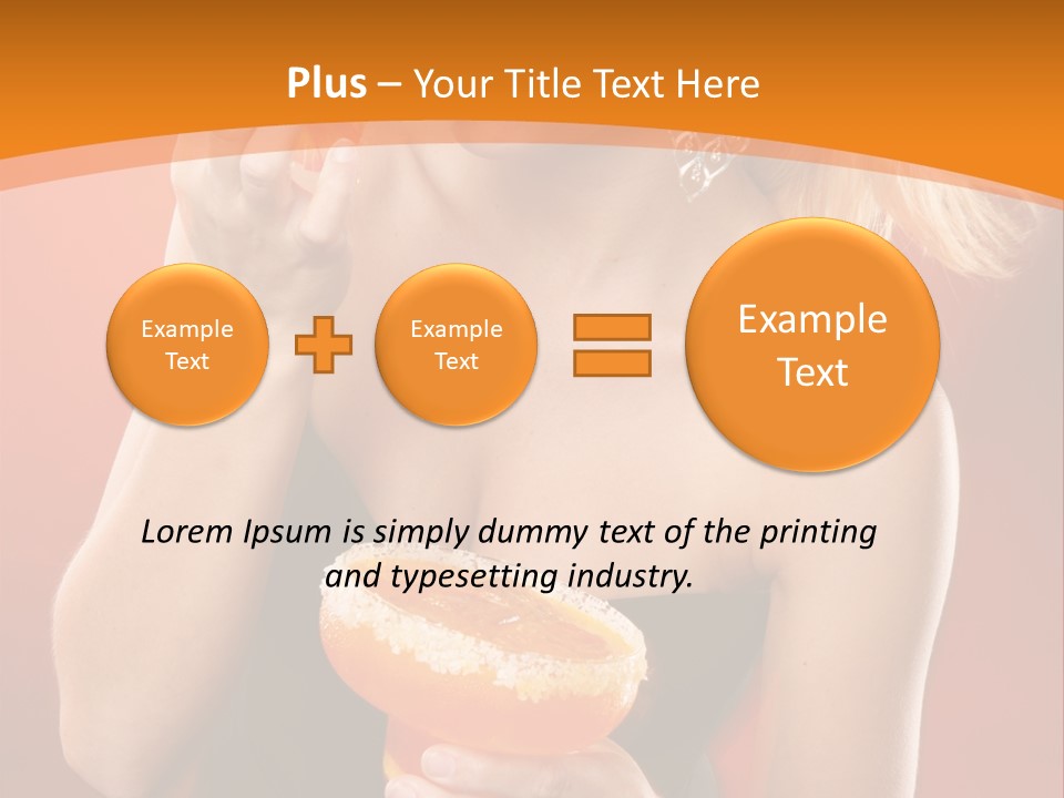 Tequila Cherry Glass PowerPoint Template