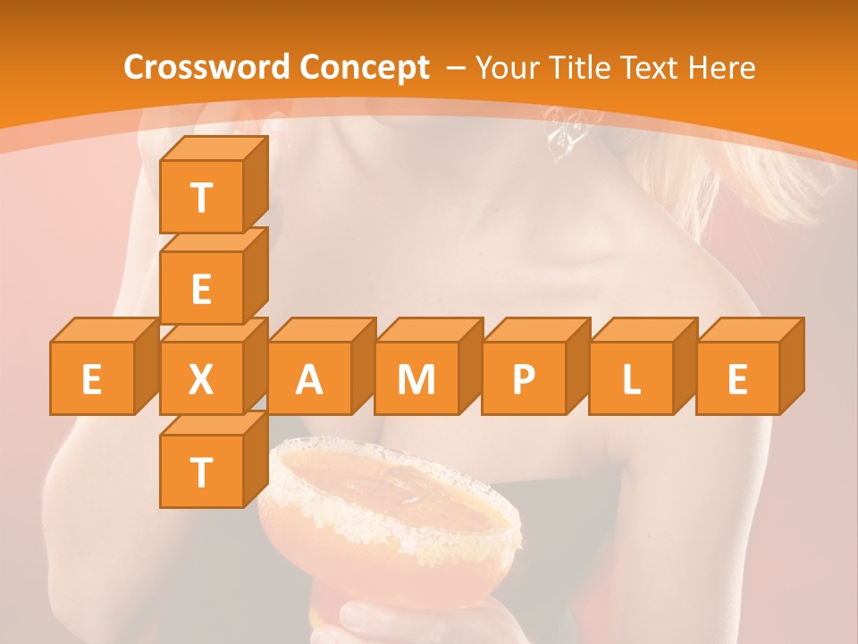 Tequila Cherry Glass PowerPoint Template