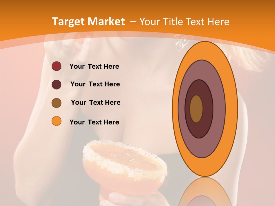 Tequila Cherry Glass PowerPoint Template