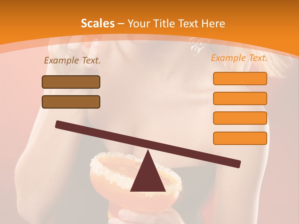 Tequila Cherry Glass PowerPoint Template