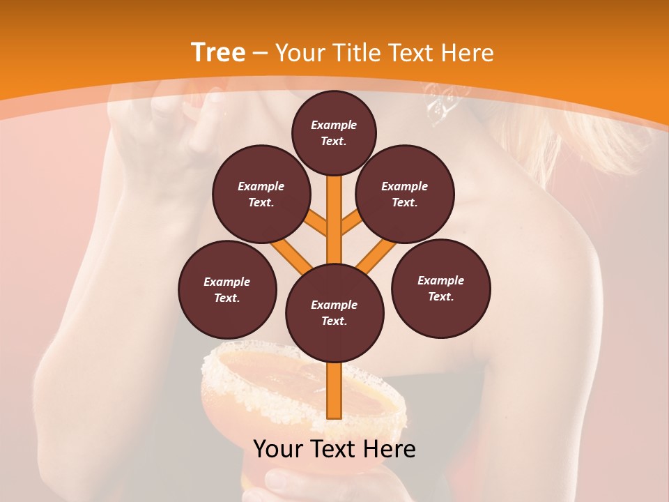 Tequila Cherry Glass PowerPoint Template