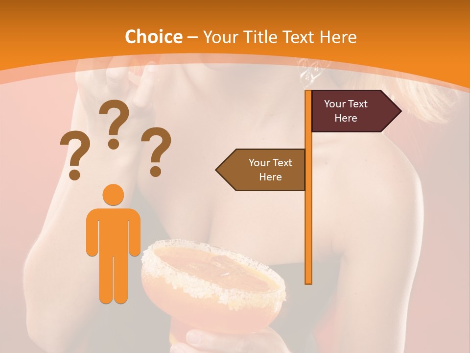 Tequila Cherry Glass PowerPoint Template