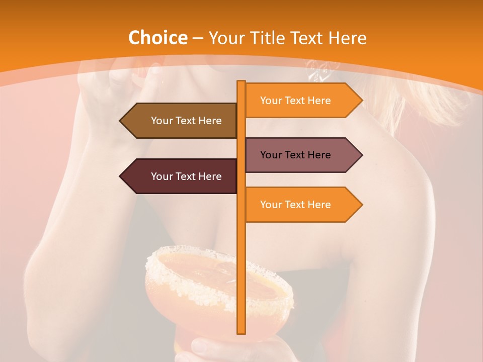 Tequila Cherry Glass PowerPoint Template