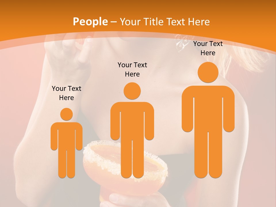 Tequila Cherry Glass PowerPoint Template