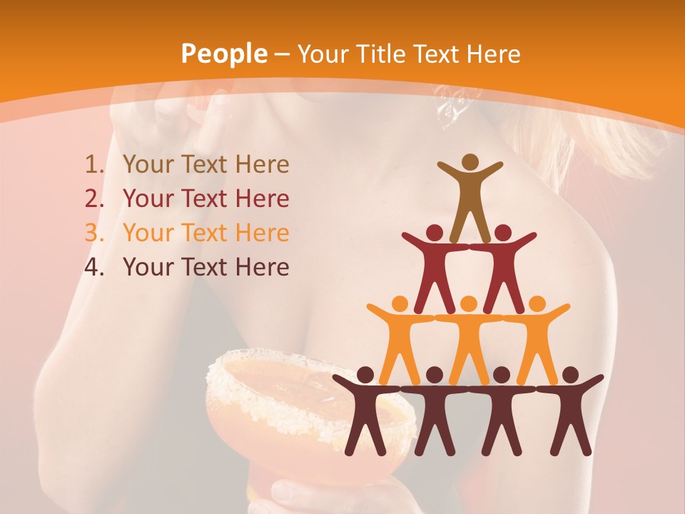 Tequila Cherry Glass PowerPoint Template