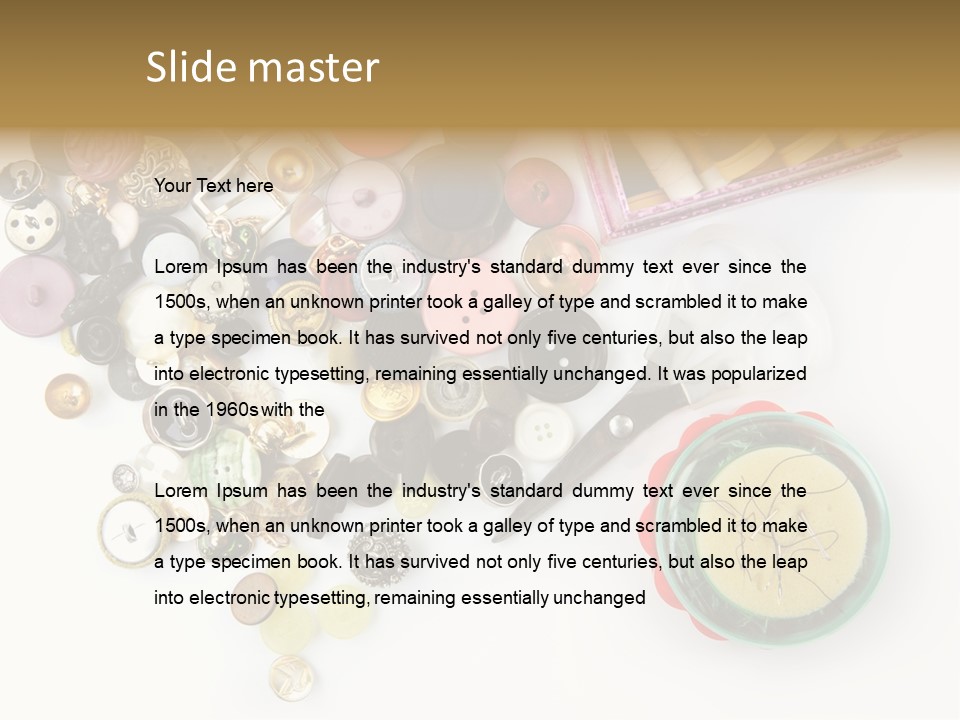 Tailor Red Old PowerPoint Template