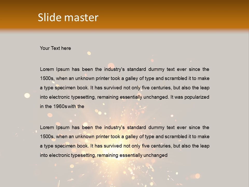 Season Black Flame PowerPoint Template